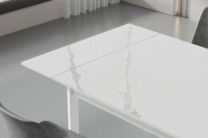 Versatile Extendable Dining Table - Space-Saving, Durable & Stylish for Every Home